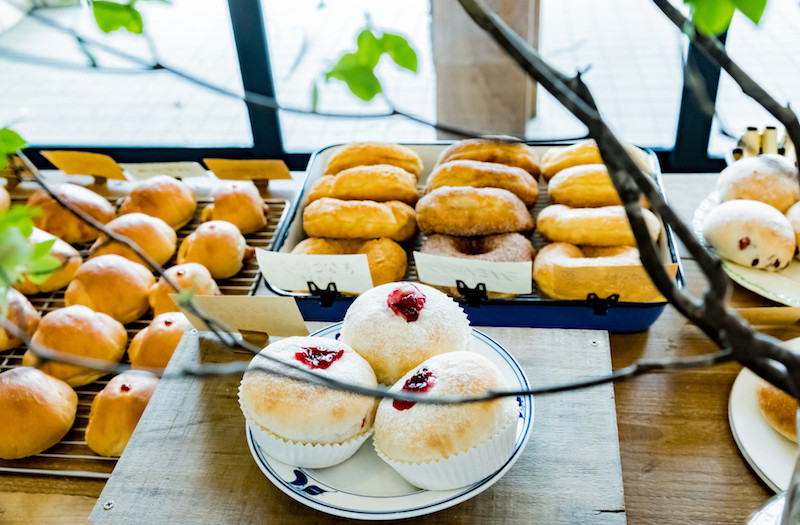 陳列されたパン